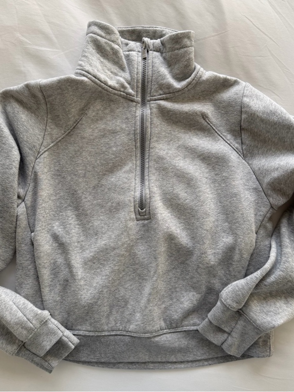 All in Motion Active Comfort 1/2 Zip Pullover Sweatshirt, Gray, Size XS